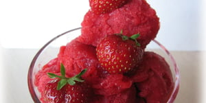 Photo de la Recette: Sorbet Onctueux aux Fraises