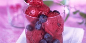 Photo de la Recette: Sorbets à la Mûre Sauvage ( dans une sorbetière )