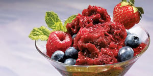 Photo de la Recette: Sorbets aux Petits Fruits et au Vin Rouge