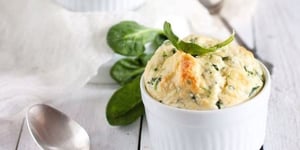 Photo de la Recette: Soufflé D'épinards et Jambon au Gruyère