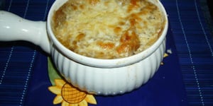 Photo de la Recette: Soupe à L'oignon Gratinée