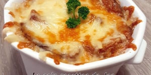 SOUPE À L'OIGNON, LENTILLES ET AIL CONFIT
