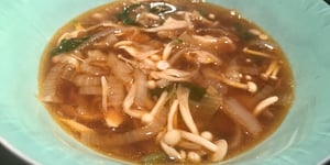 Photo de la Recette: Soupe Asiatique, Poulet et Champignons