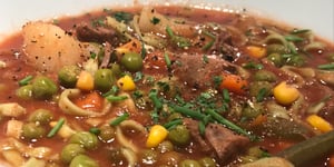 Photo de la Recette: Soupe au Boeuf et aux Légumes