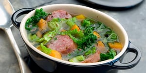 Photo de la Recette: Soupe au Chou et à la Saucisse de Morteau