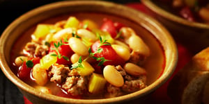 Photo de la Recette: Soupe aux Haricots Blancs avec Saucisse Italienne