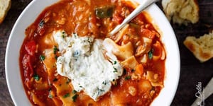 Soupe aux Lasagnes à la Mijoteuse