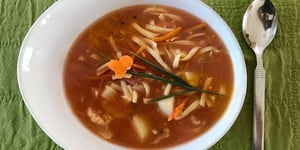 Photo de la Recette: Soupe aux Légumes et Nouilles aux Oeufs