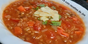 Photo de la Recette: SOUPE AUX LENTILLES À L'ITALIENNE