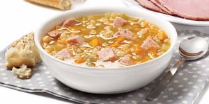 Photo de la Recette: Soupe aux Pois et au Jambon à la Mijoteuse