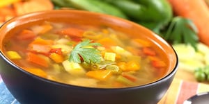 Soupe aux Poivrons Tomates et Boeuf