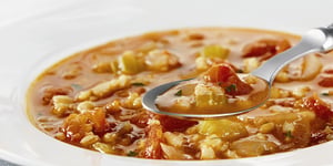 Photo de la Recette: Soupe aux Tomates Rôties et à L’orge