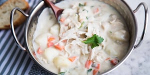 Soupe Crémeuse à la Dinde et aux Pommes de Terre