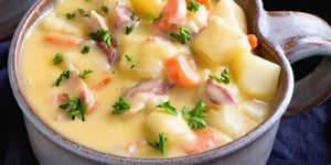 Soupe Crémeuse aux Patates et Bacon