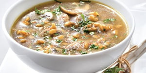 Soupe de Champignons à L’épeautre (anti-reflux)
