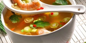 Photo de la Recette: SOUPE DE CREVETTES À LA THAÏLANDAISE