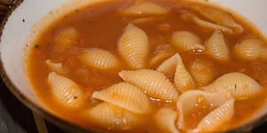 Photo de la Recette: Soupe de Tomates aux Coquilles