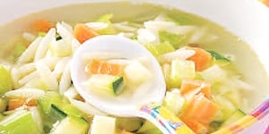 Soupe Orzo et Courgettes