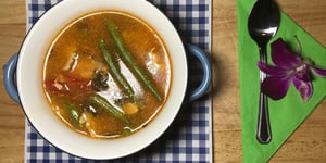 Photo de la Recette: Soupe Poulet Légumes et Jus Tomates