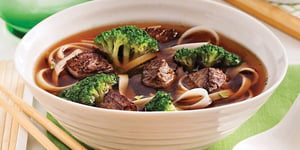 Photo de la Recette: Soupe-Repas au Boeuf et Nouilles