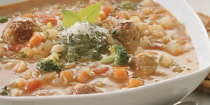 SOUPE-REPAS AU VEAU DE LAIT DU QUÉBEC À L’ITALIENNE