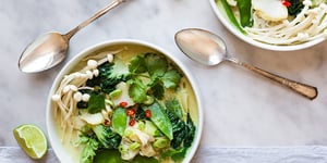 Photo de la Recette: Soupe-repas de Poisson et Cari Vert