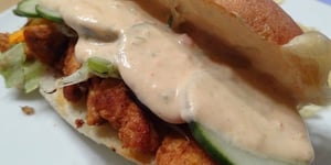 Photo de la Recette: Sous-marin au Poulet avec Sauce Southwest