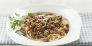 Photo de la Recette: Spaghetti à la Bolognaise