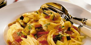 Photo de la Recette: Spaghetti à la Sauce Tomate et Soja