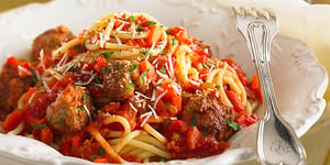 Photo de la Recette: Spaghetti aux Boulettes au Parmesan à L'italienne