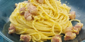 Spaghetti Carbonara au Jambon