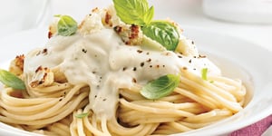 Photo de la Recette: Spaghetti, Sauce Crémeuse au Chou-fleur