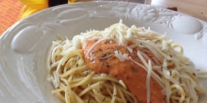 Photo de la Recette: Spaghetti Sauce Rosée à l'Italienne