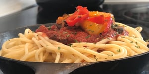 Photo de la Recette: Spaghetti Sauce Tomates et Ail et Légumes