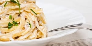 Photo de la Recette: Spaghettis Carbonara au Boursin Cuisine