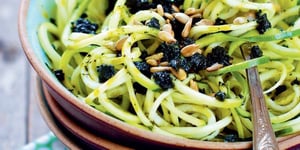 Spaghettis de Courgettes au Pesto de Spiruline