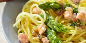 Photo de la Recette: Spaghettis Printaniers aux Asperges Vertes
