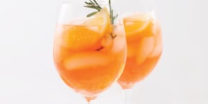 Photo de la Recette: Spritz à L’orange, Citron et Romarin