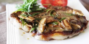 Photo de la Recette: Steak aux Champignons