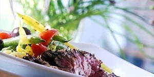Photo de la Recette: Steak de Flanc Mariné à L'asiatique