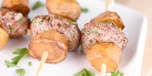 Steak Frites en Brochettes