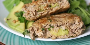 Photo de la Recette: Steak haché Gourmand Fourré à L'avocat Sans Gluten