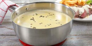Photo de la Recette: Steak Sauce Poivre Vert à la Bière