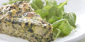 Photo de la Recette: Strata aux Épinards et au Fromage