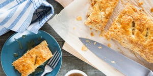 Photo de la Recette: Strudel aux Poires Beurre D'érables et Cheddar Fort