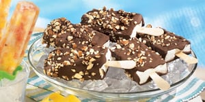 Photo de la Recette: Sucettes Glacées au Yogourt et au Chocolat