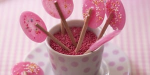 Sucettes Roses au Sucre Pure via – 0 calorie