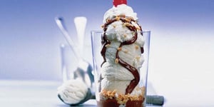 Photo de la Recette: Sundaes au Fondant Chocolat Chaud