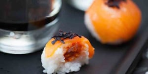 Sushi Balls de Truite Fumée et Coeur Tomaté