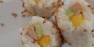 Photo de la Recette: Sushi Foie Gras, Mangue et Avocat